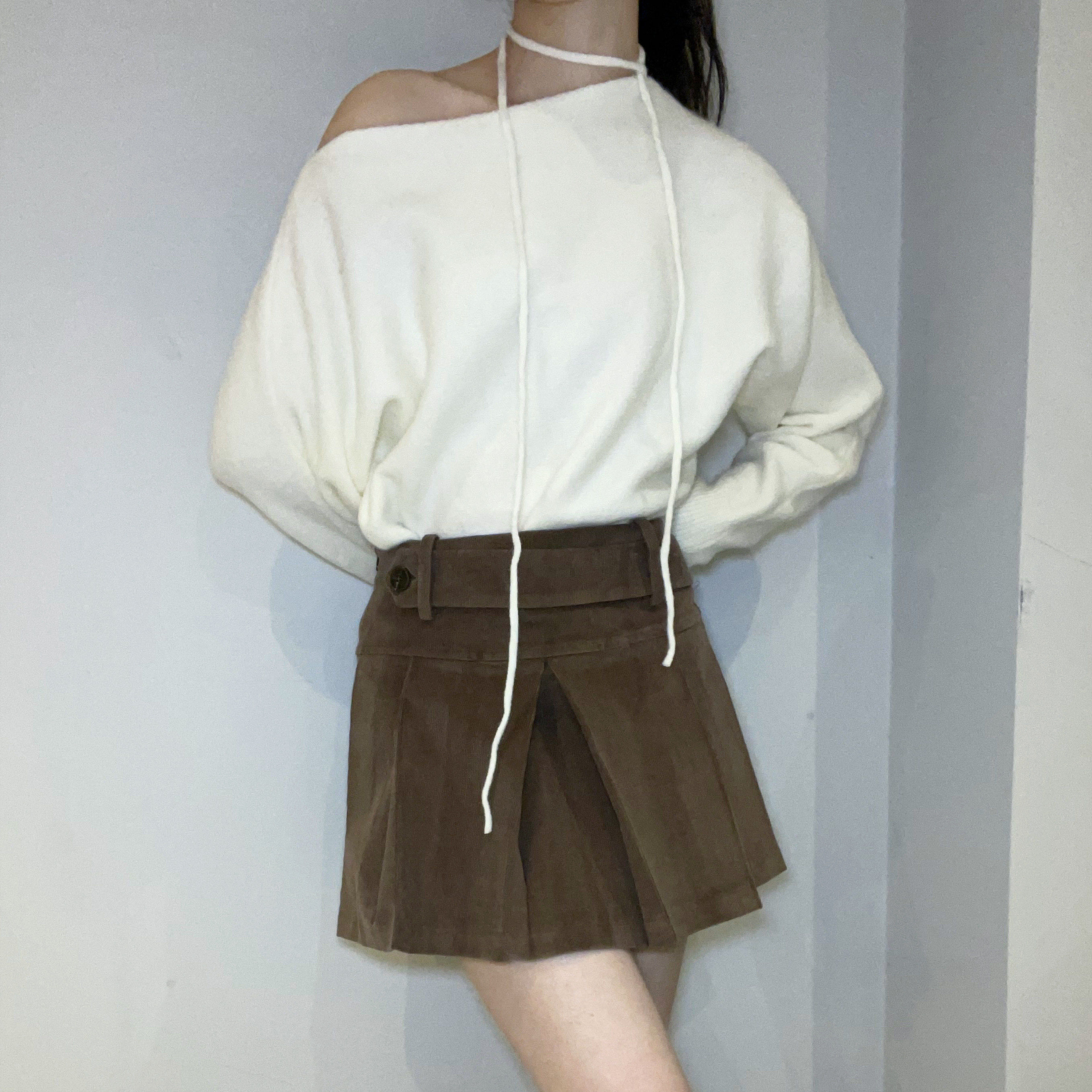 Cinnamon Corduroy Charm Skirt