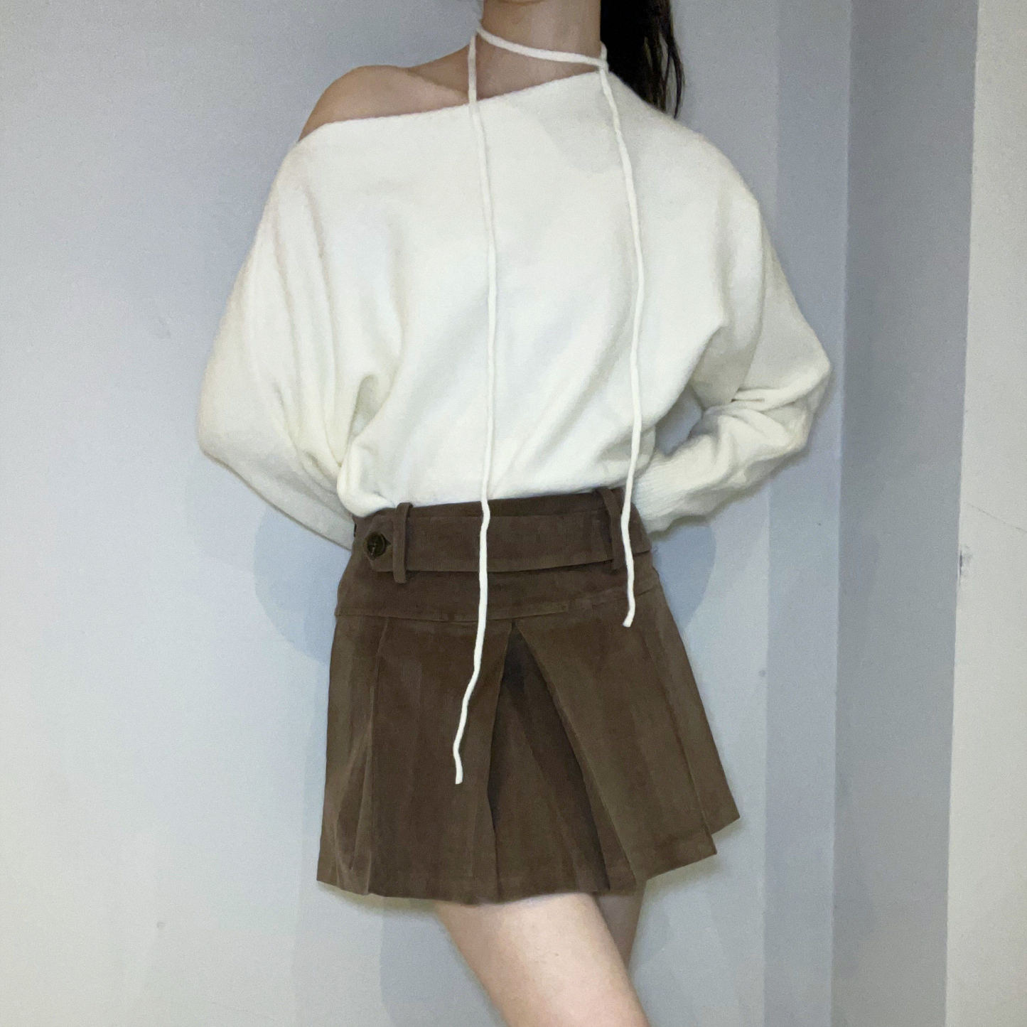 Cinnamon Corduroy Charm Skirt