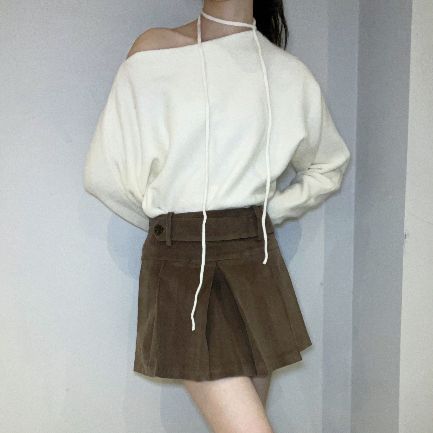 Cinnamon Corduroy Charm Skirt