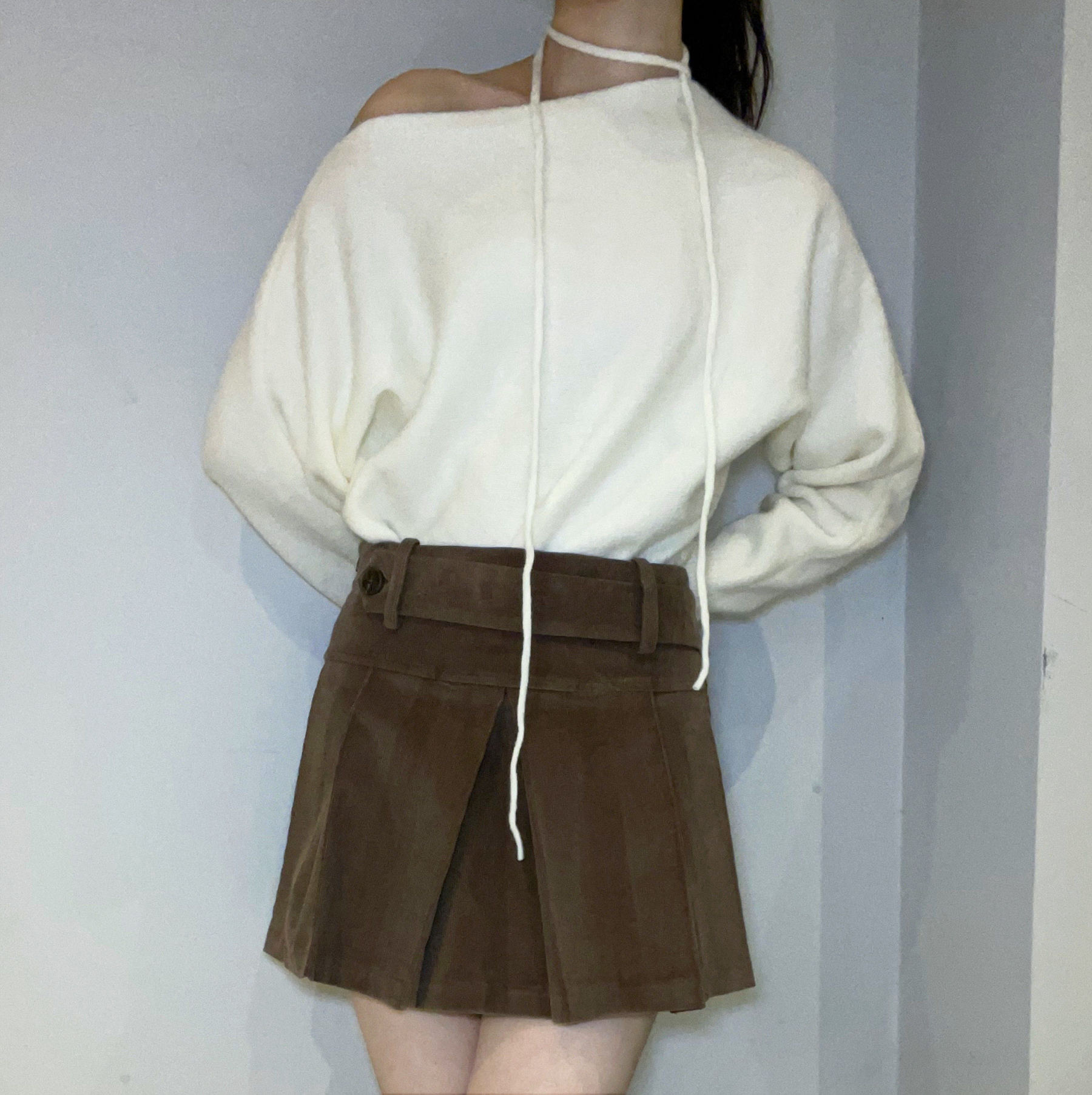 Cinnamon Corduroy Charm Skirt