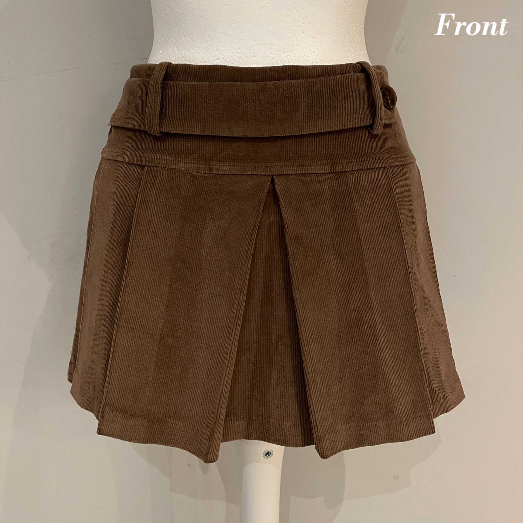 Cinnamon Corduroy Charm Skirt