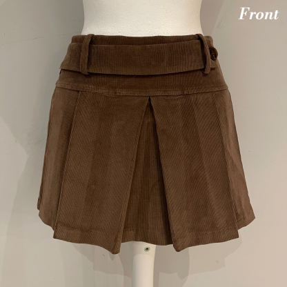 Cinnamon Corduroy Charm Skirt