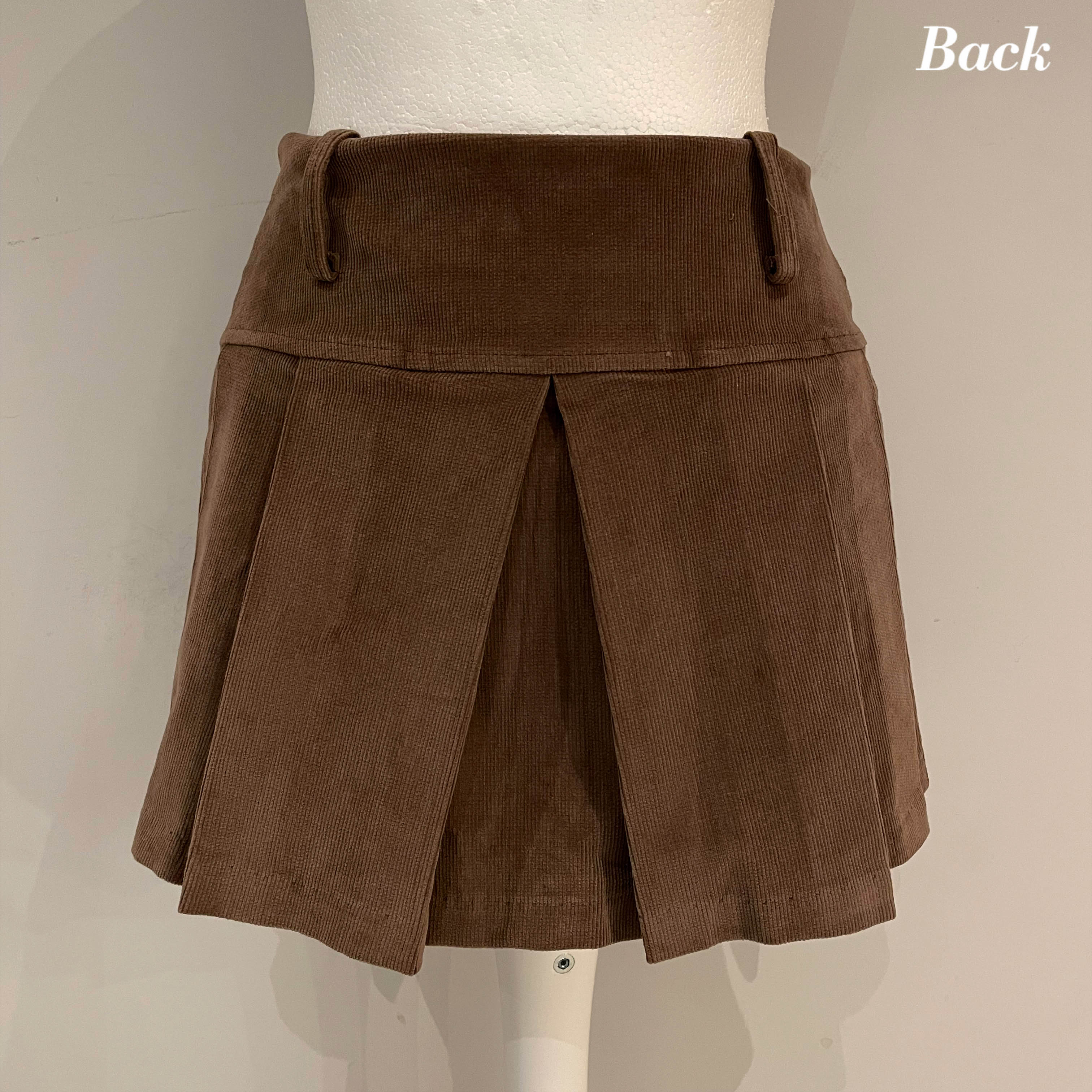 Cinnamon Corduroy Charm Skirt