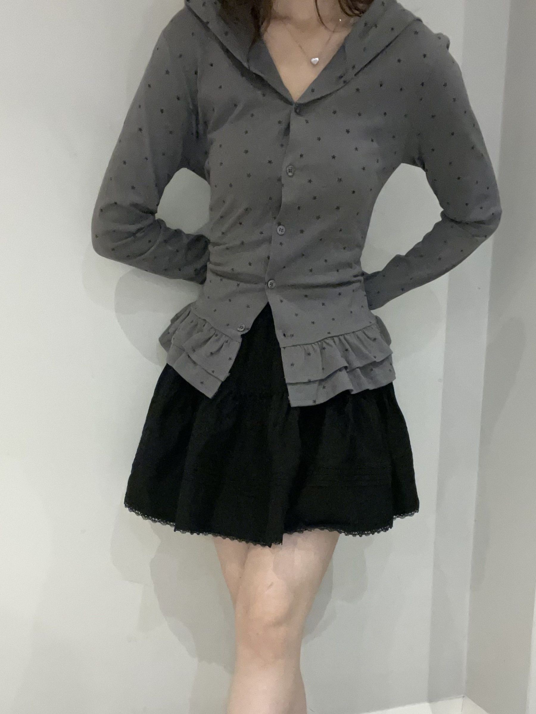 Lace Frill Mini Skirt