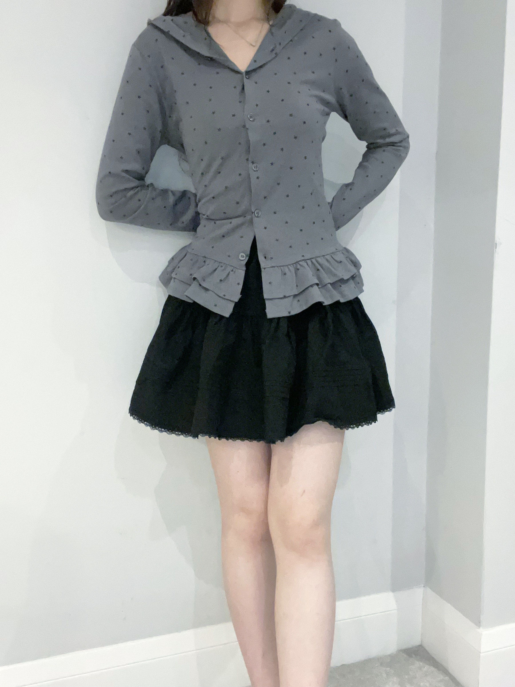 Lace Frill Mini Skirt