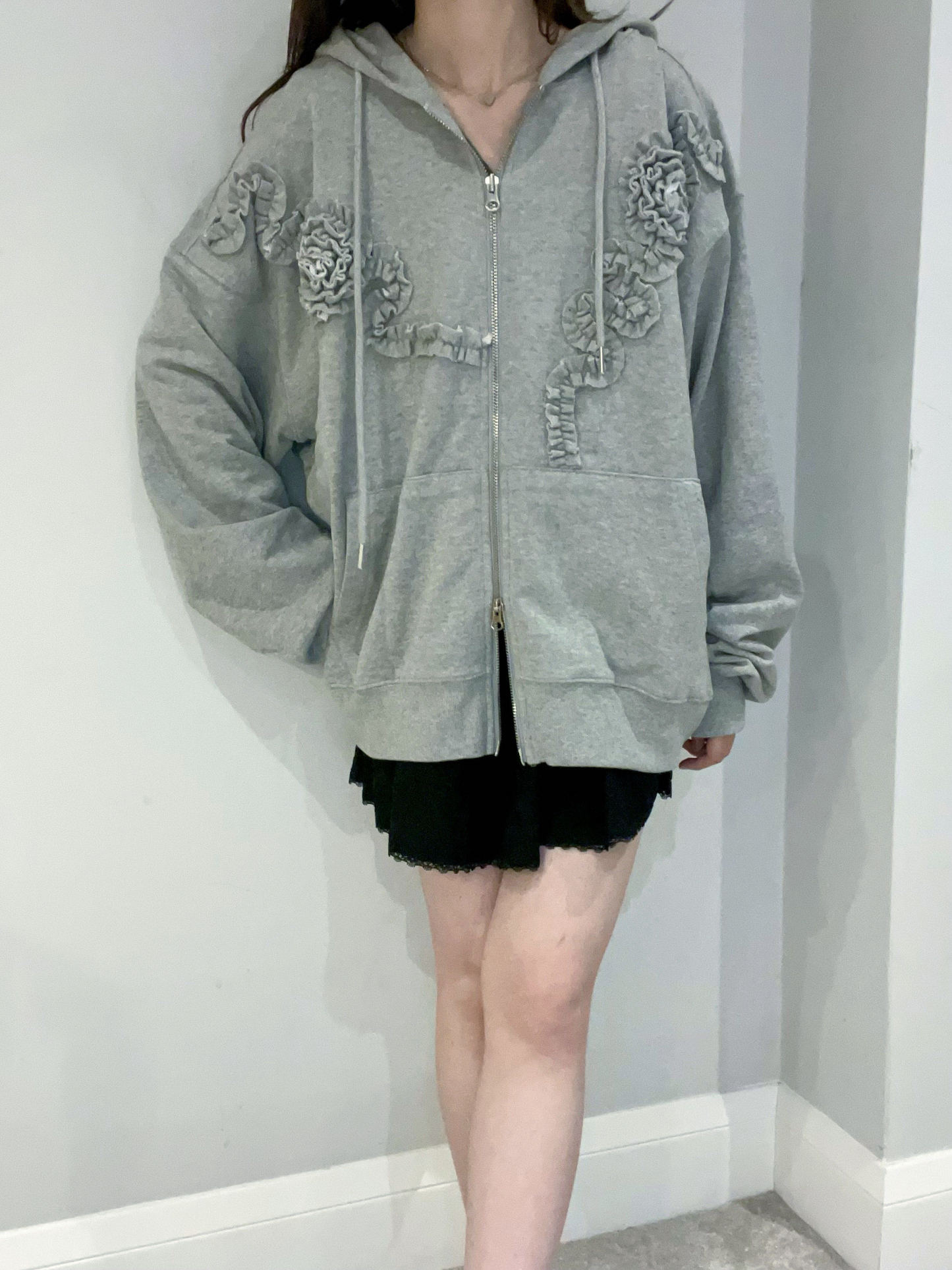 Lace Frill Mini Skirt