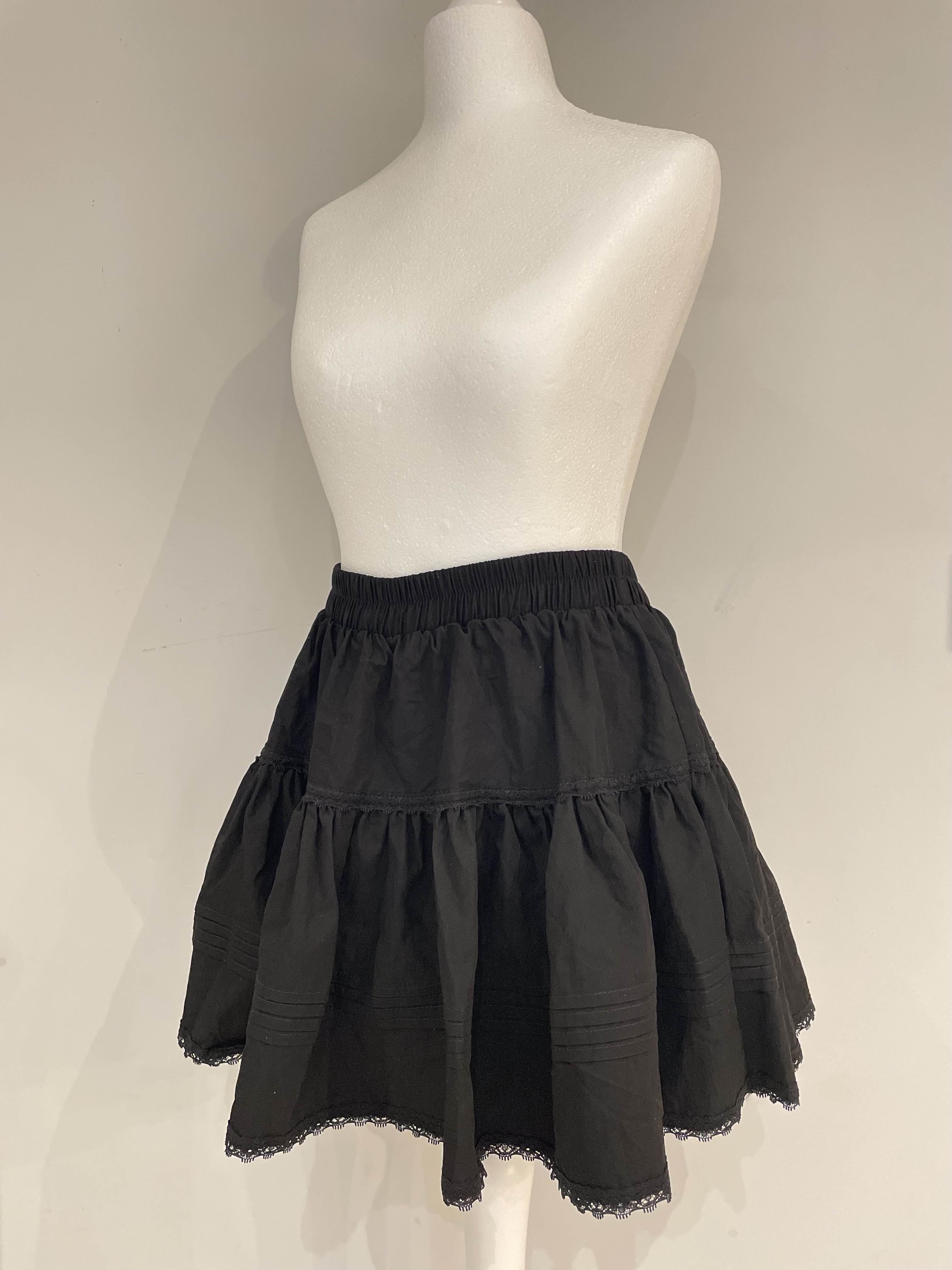 Lace Frill Mini Skirt