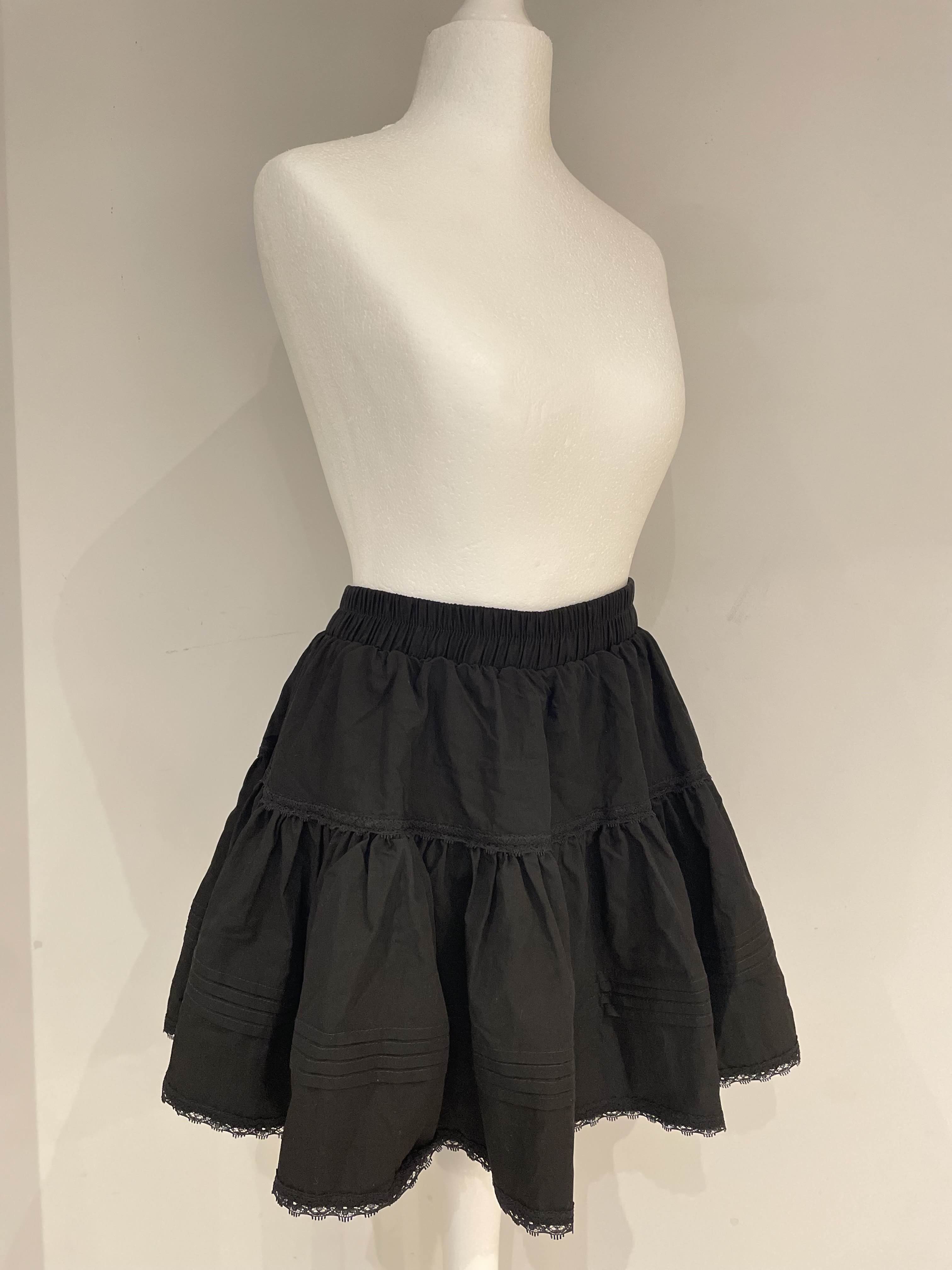 Lace Frill Mini Skirt