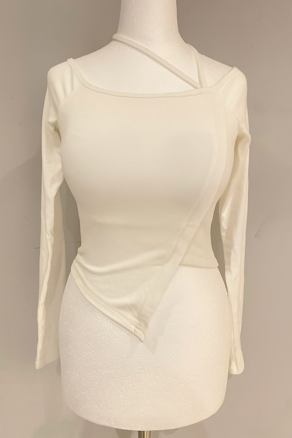 Asymmetric Silhouette Crop Top