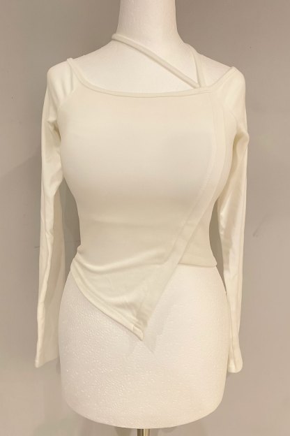 Asymmetric Silhouette Crop Top