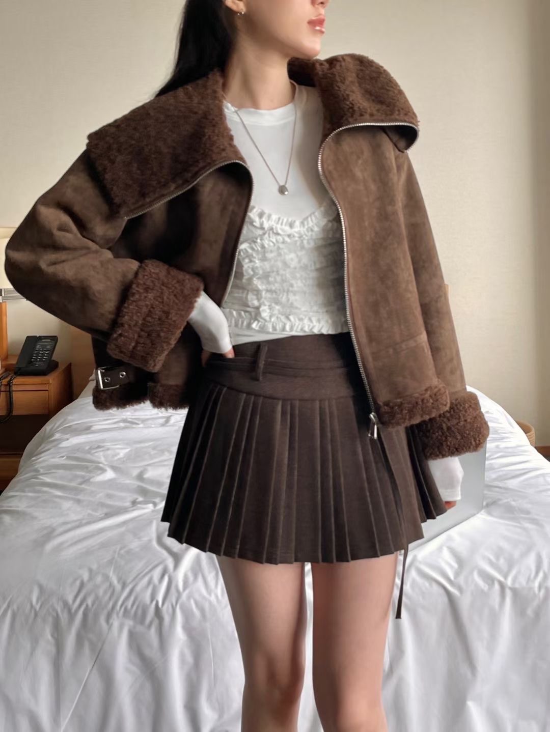 [Preorder 1st Drop Price] C1108 Warm Whisper Pleated Skirt