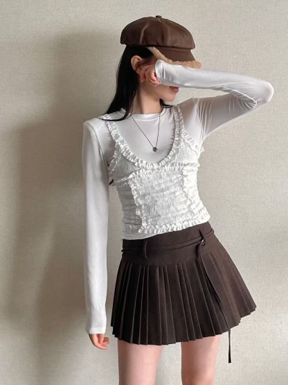 [Preorder 1st Drop Price] C1108 Warm Whisper Pleated Skirt