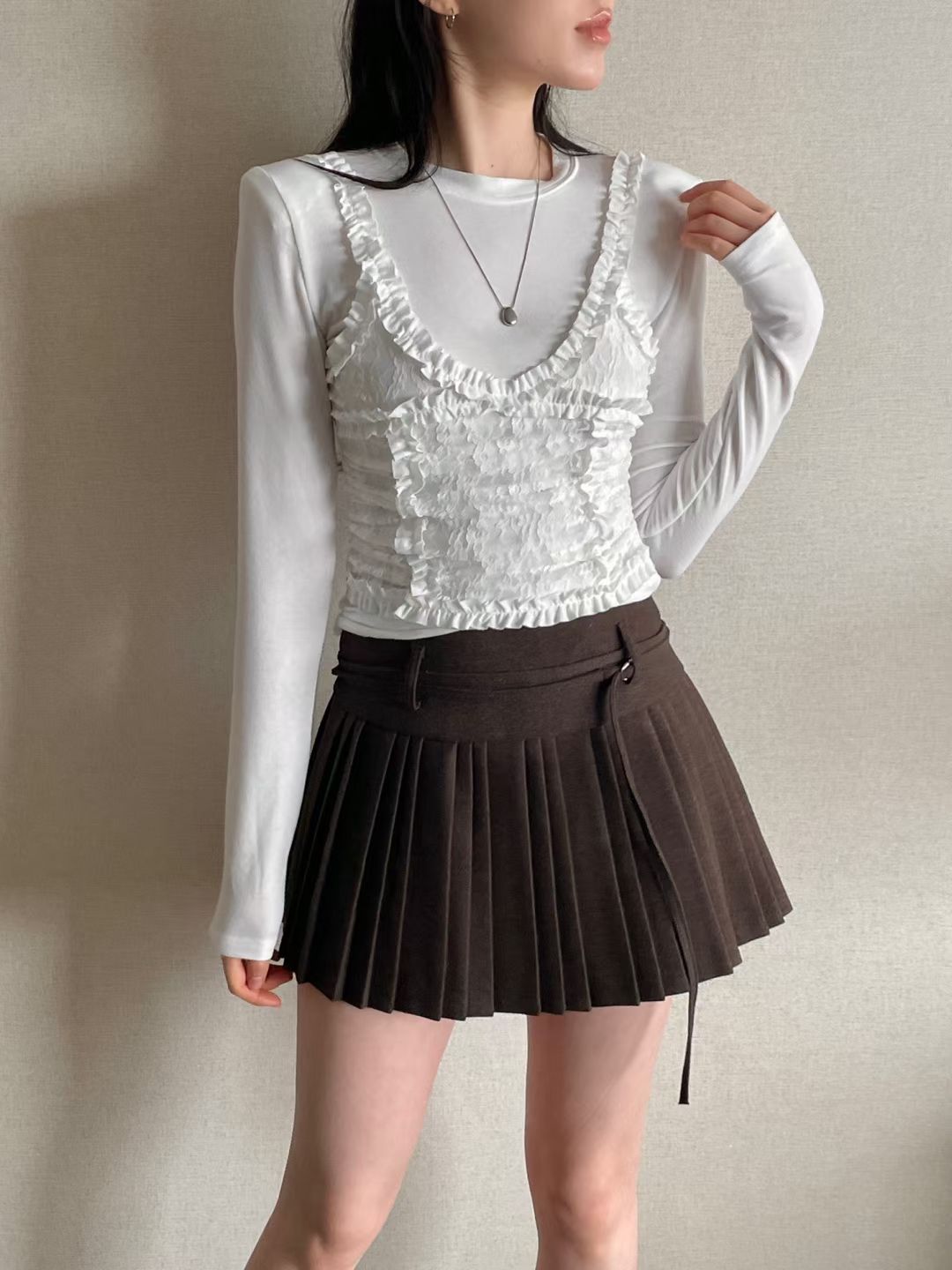 [Preorder 1st Drop Price] C1108 Warm Whisper Pleated Skirt