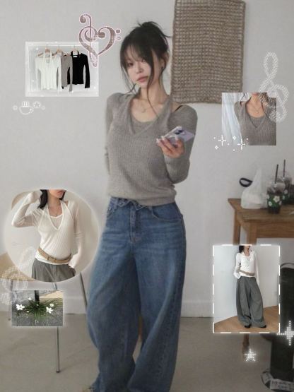 [Preorder 1st Drop Price] C1114 Veilframe Knit Top