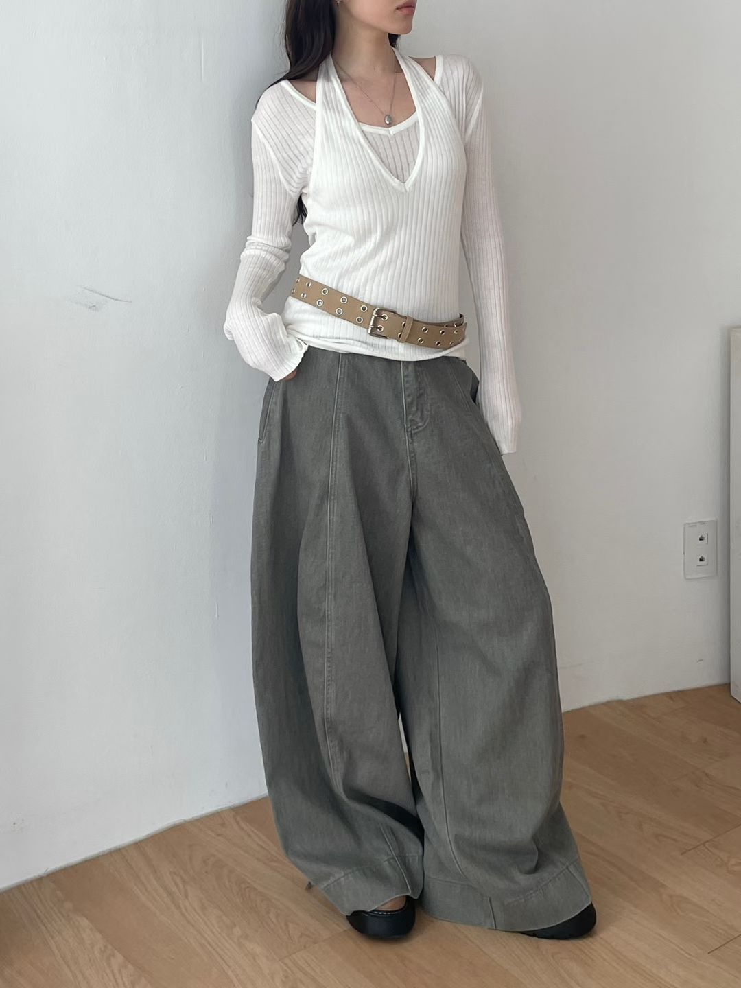 [Preorder 1st Drop Price] C1114 Veilframe Knit Top