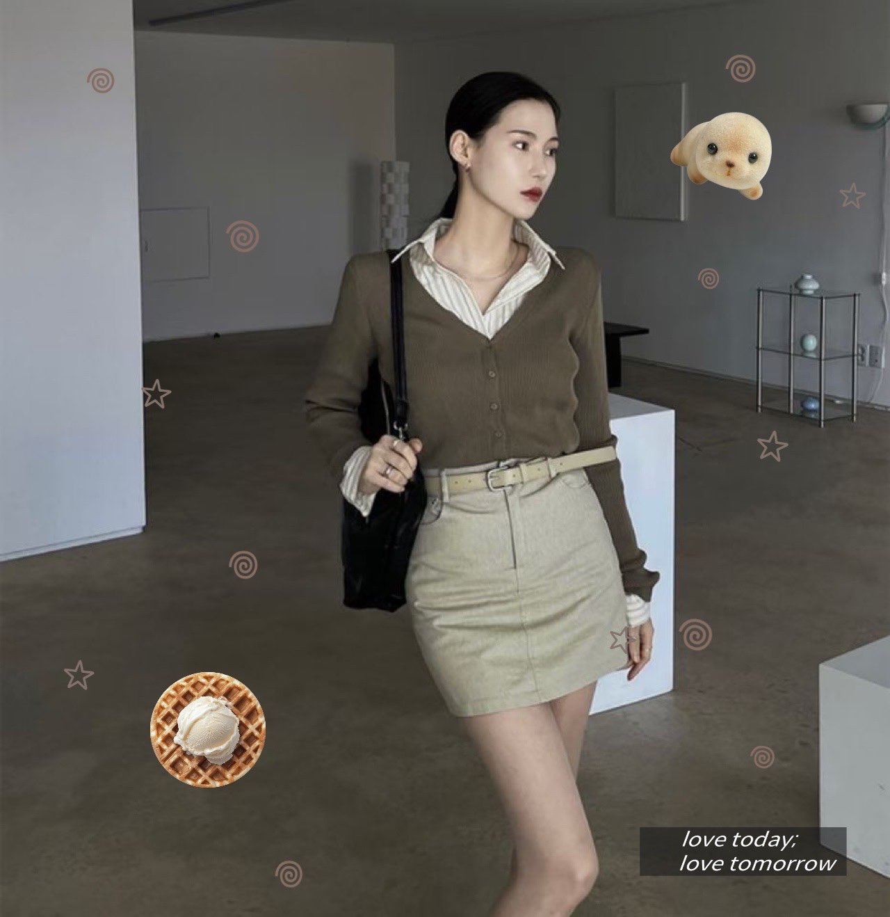 [Preorder 1st Drop Price] C1115 Arvienne Belted Mini Skirt