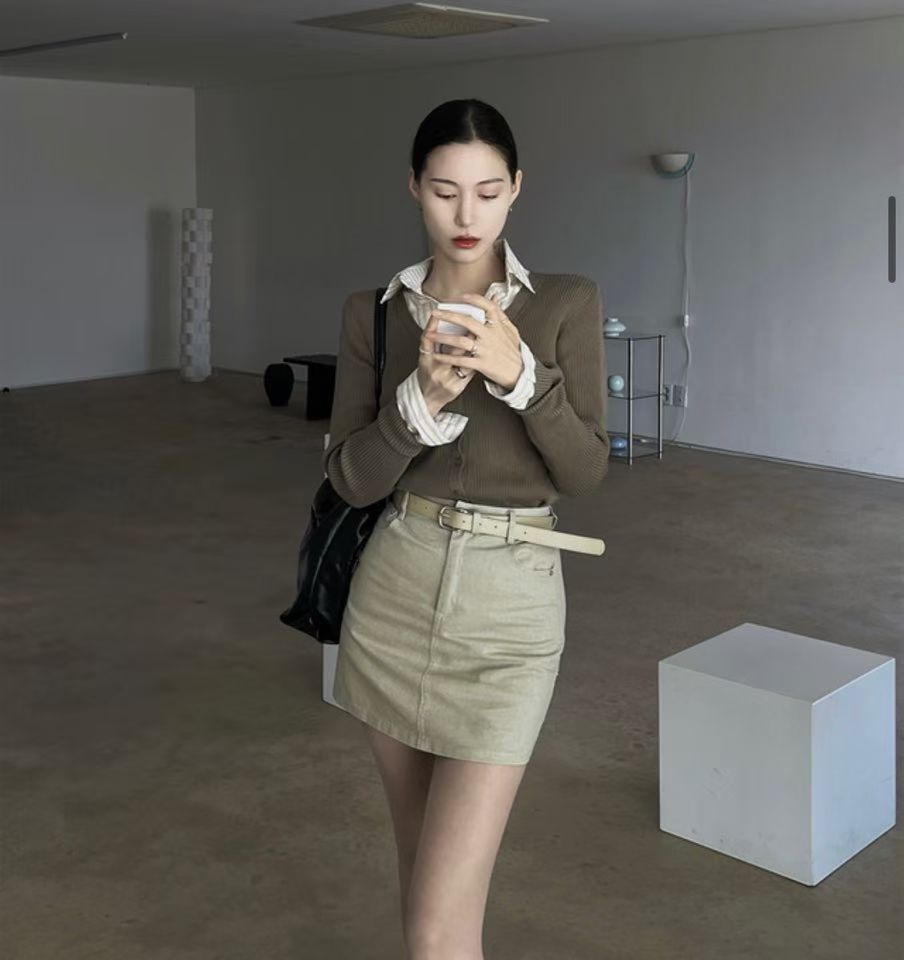 [Preorder 1st Drop Price] C1115 Arvienne Belted Mini Skirt