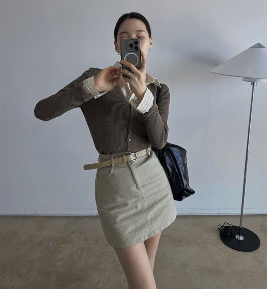 [Preorder 1st Drop Price] C1115 Arvienne Belted Mini Skirt