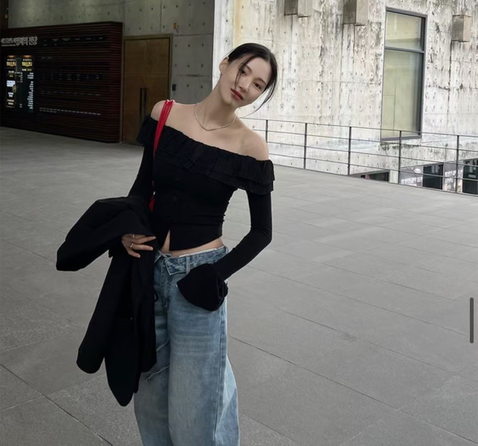 [Preorder 1st Drop Price] C1116 Lotus Ruffle Top