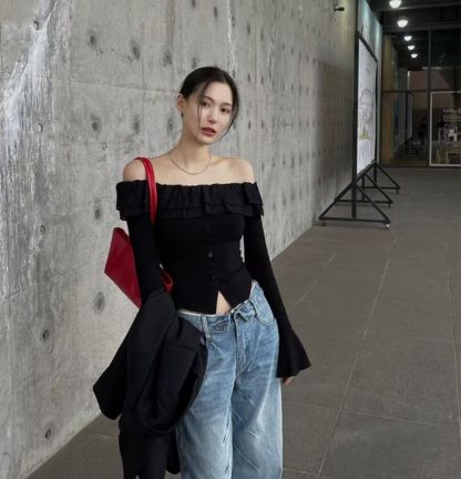 [Preorder 1st Drop Price] C1116 Lotus Ruffle Top