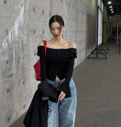 [Preorder 1st Drop Price] C1116 Lotus Ruffle Top