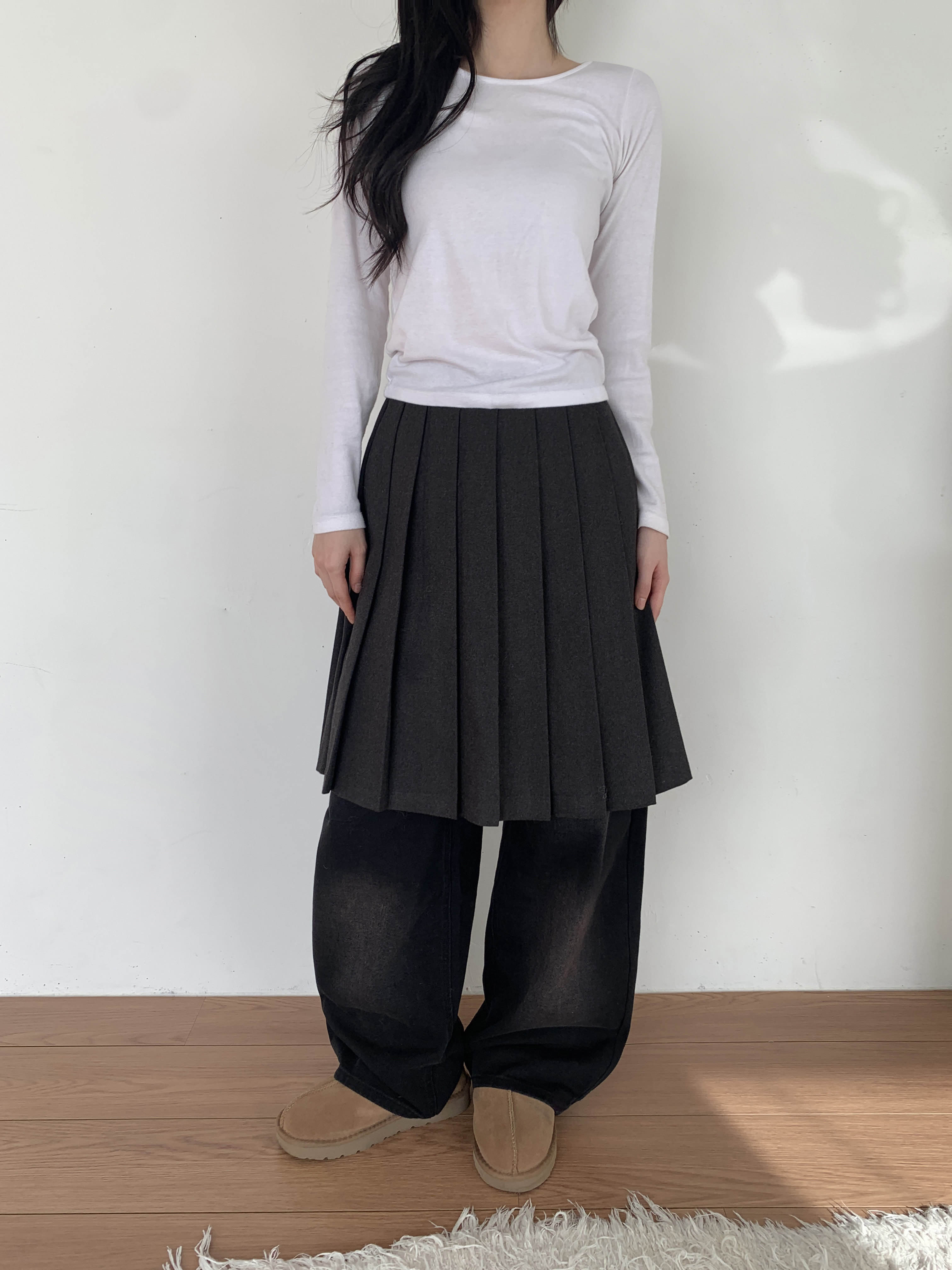 [Preorder 1st Drop Price] C1201 Pleated Midi Skirt