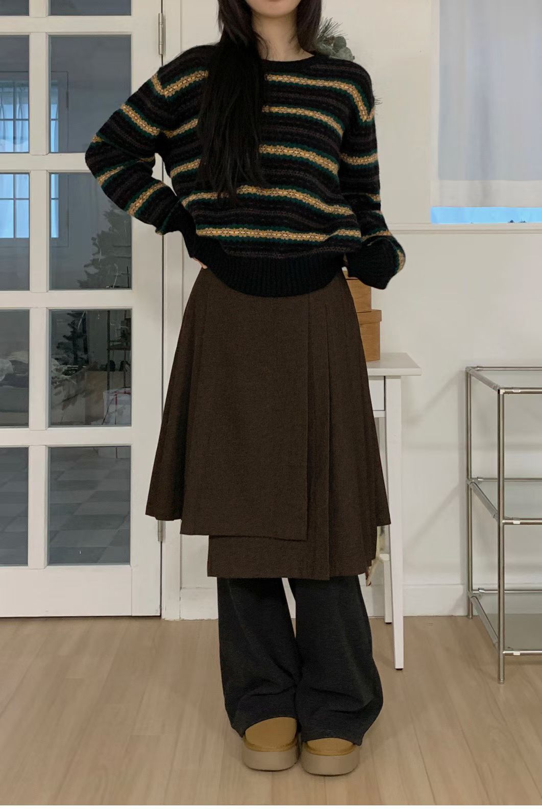 [Preorder 1st Drop Price] C1203 Duovelle Layer Maxi Skirt