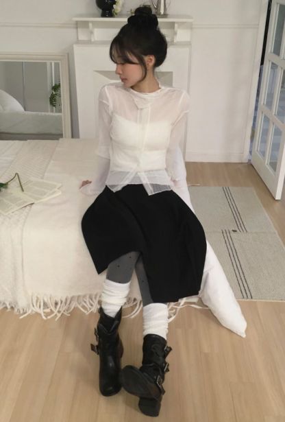 [Preorder 1st Drop Price] C1203 Duovelle Layer Maxi Skirt