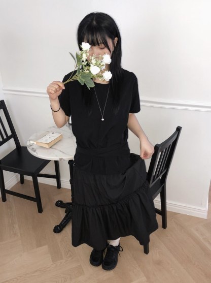 [Preorder 1st Drop Price] C1204 Serapha Tier Maxi Skirt