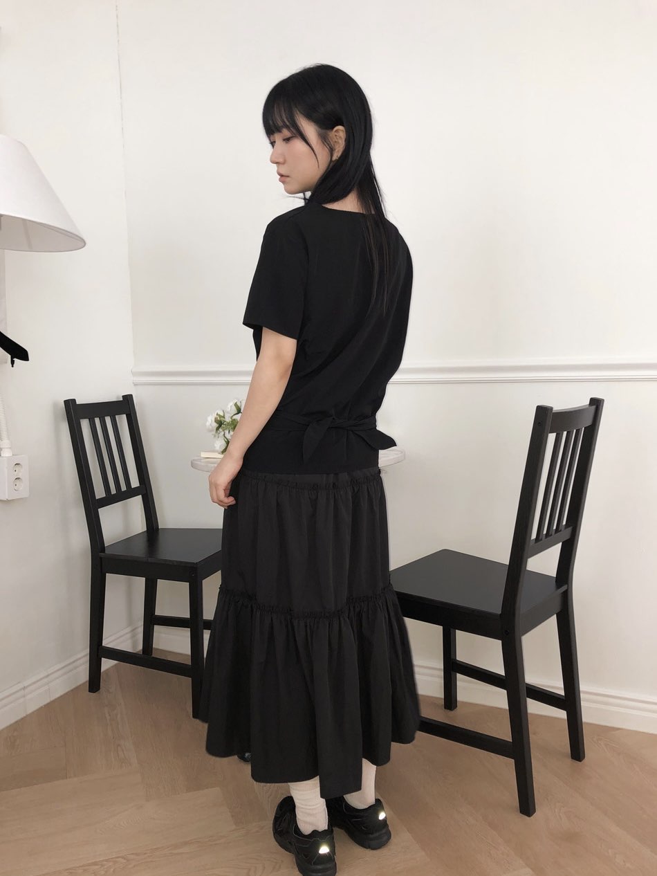 [Preorder 1st Drop Price] C1204 Serapha Tier Maxi Skirt