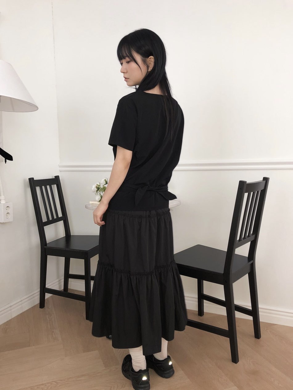 [Preorder 1st Drop Price] C1204 Serapha Tier Maxi Skirt