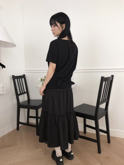 [Preorder 1st Drop Price] C1204 Serapha Tier Maxi Skirt