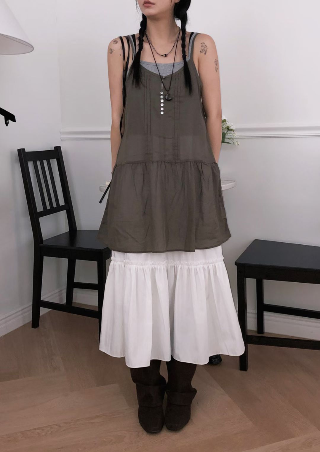 [Preorder 1st Drop Price] C1204 Serapha Tier Maxi Skirt