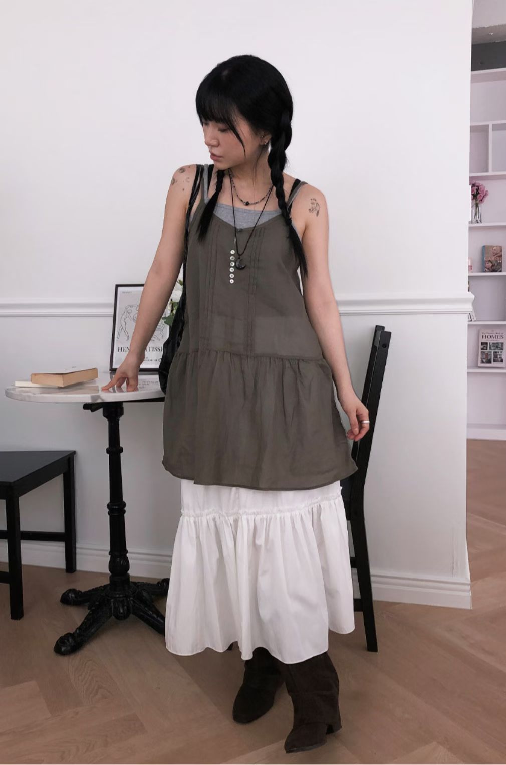 [Preorder 1st Drop Price] C1204 Serapha Tier Maxi Skirt