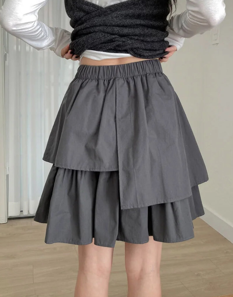 [Preorder 1st Drop Price] C1206 Prevaine Wrap Mini Skirt