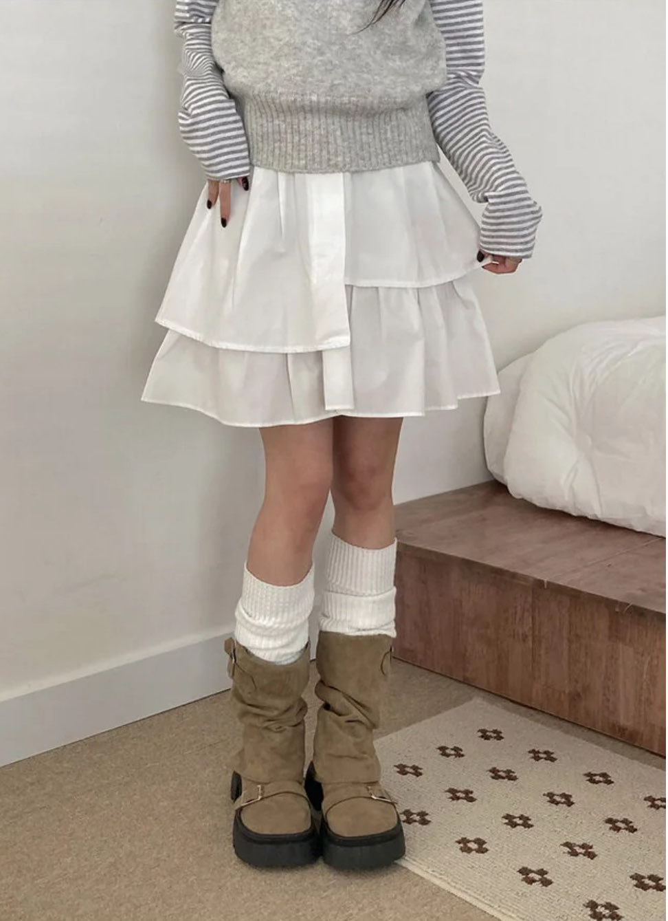 [Preorder 1st Drop Price] C1206 Prevaine Wrap Mini Skirt