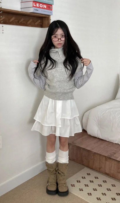 [Preorder 1st Drop Price] C1206 Prevaine Wrap Mini Skirt