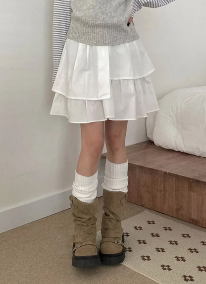 [Preorder 1st Drop Price] C1206 Prevaine Wrap Mini Skirt