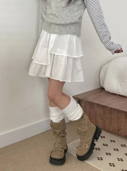 [Preorder 1st Drop Price] C1206 Prevaine Wrap Mini Skirt