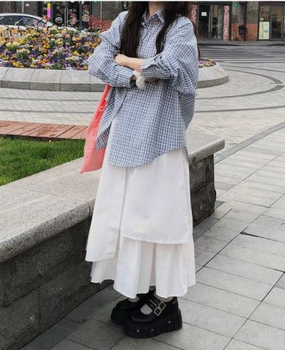 [Preorder 1st Drop Price] C1208 Sylpha Tier Maxi Skirt