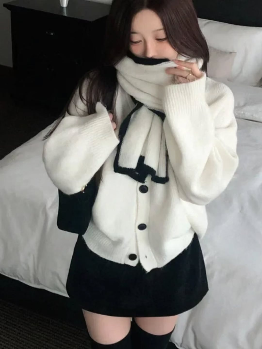 [Preorder 1st Drop Price] C1301 Muffler Cardigan Set