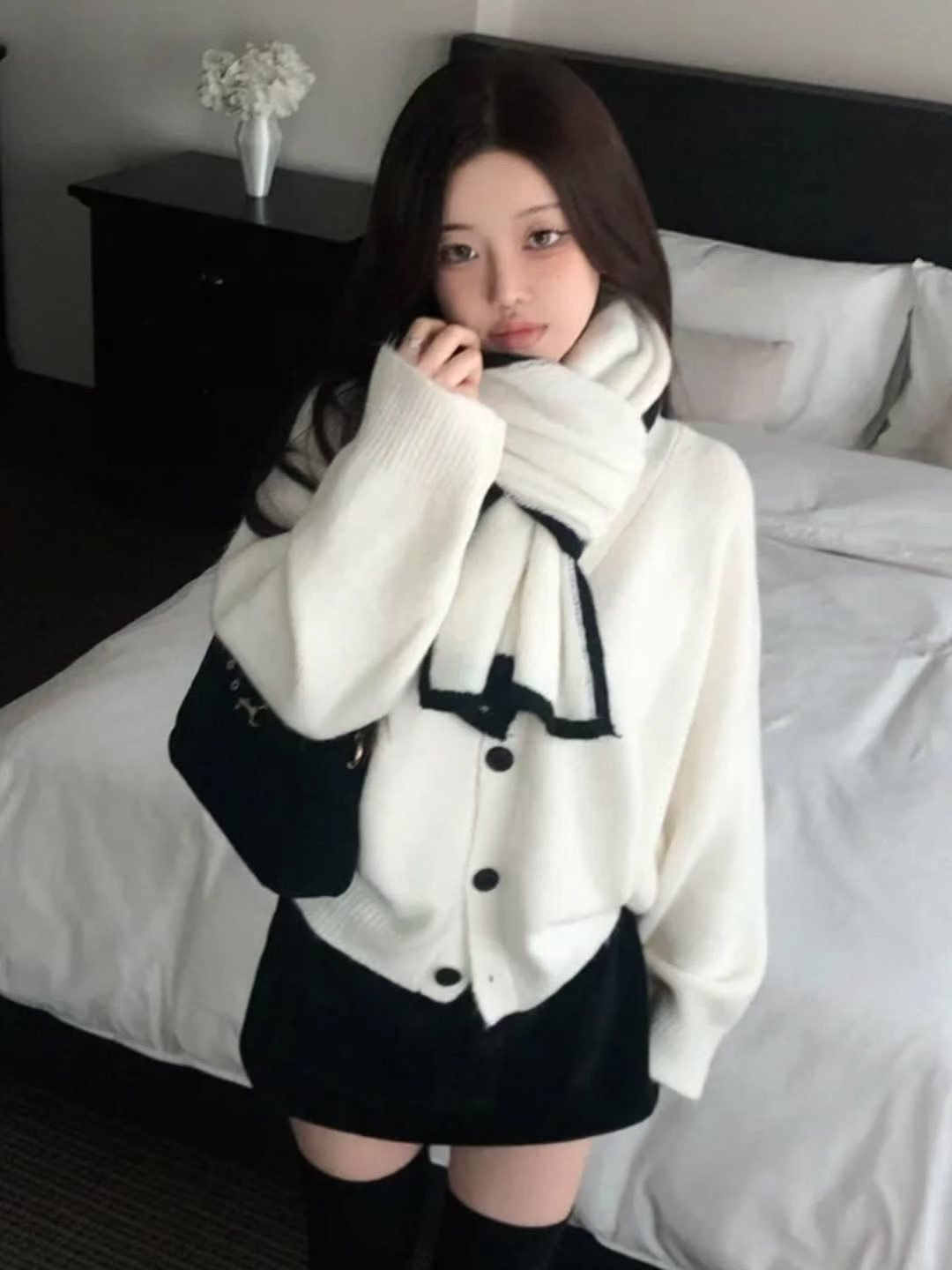 [Preorder 1st Drop Price] C1301 Muffler Cardigan Set