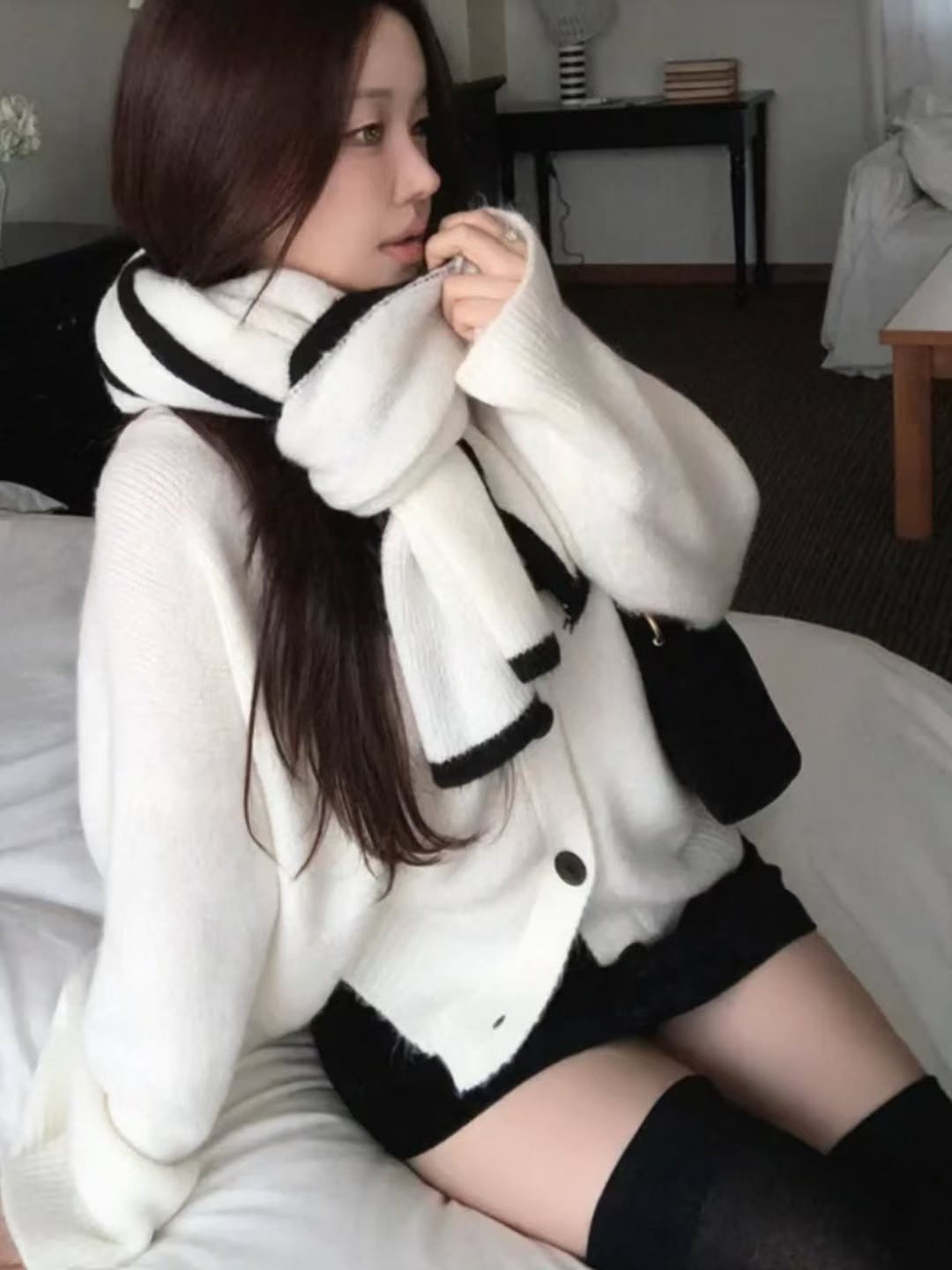 [Preorder 1st Drop Price] C1301 Muffler Cardigan Set