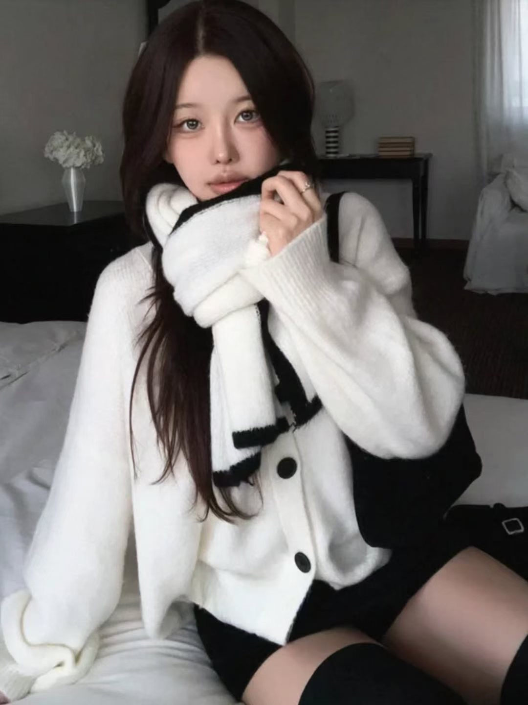 [Preorder 1st Drop Price] C1301 Muffler Cardigan Set