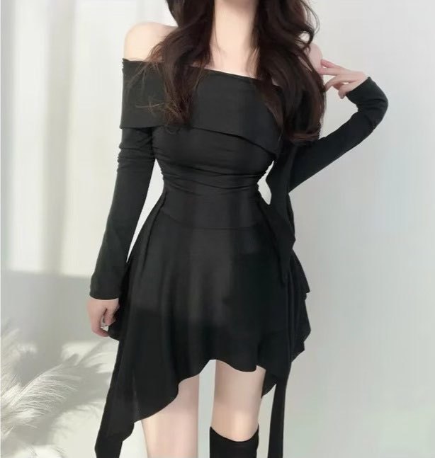 [Preorder 1st Drop Price] C1403 Off Shoulder Shirring Mini Dress