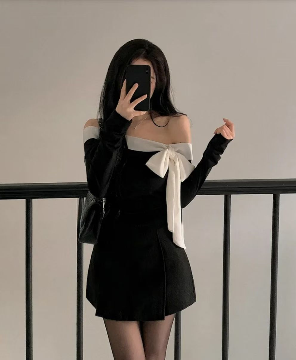 [Preorder 1st Drop Price] C1405 Chérie Contrast Top