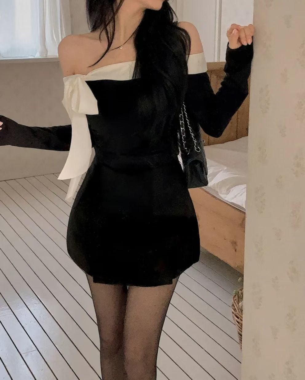 [Preorder 1st Drop Price] C1405 Chérie Contrast Top