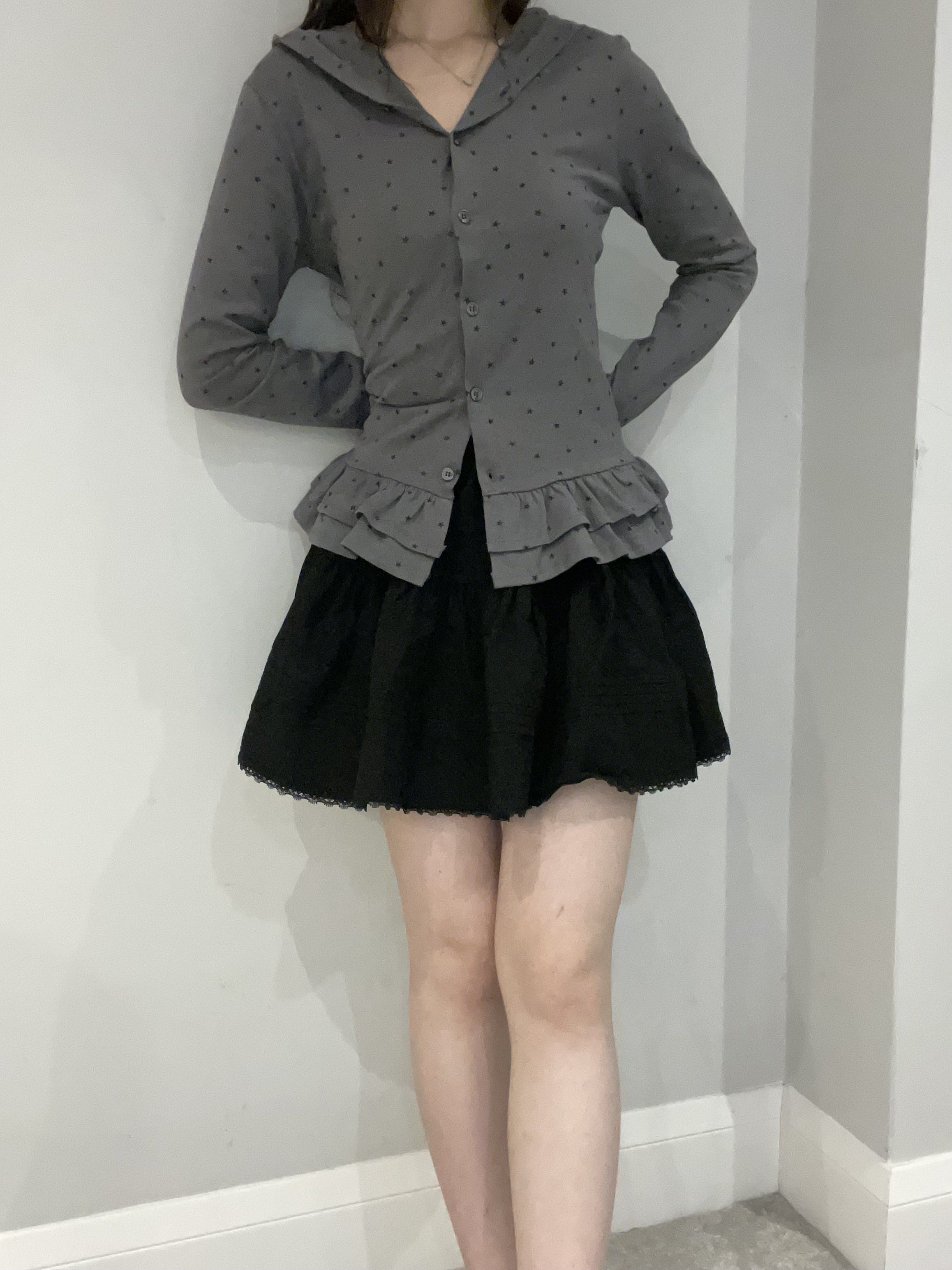 Stardust Frill Hem Hoodie