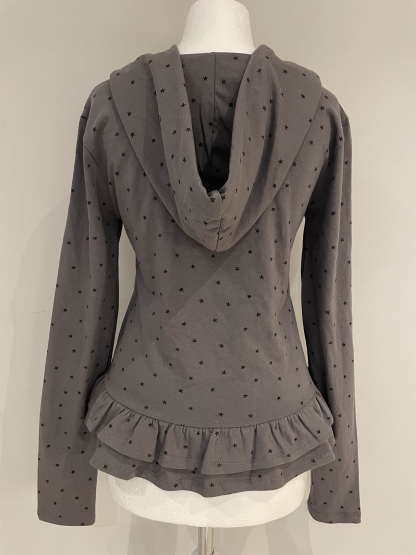 Stardust Frill Hem Hoodie