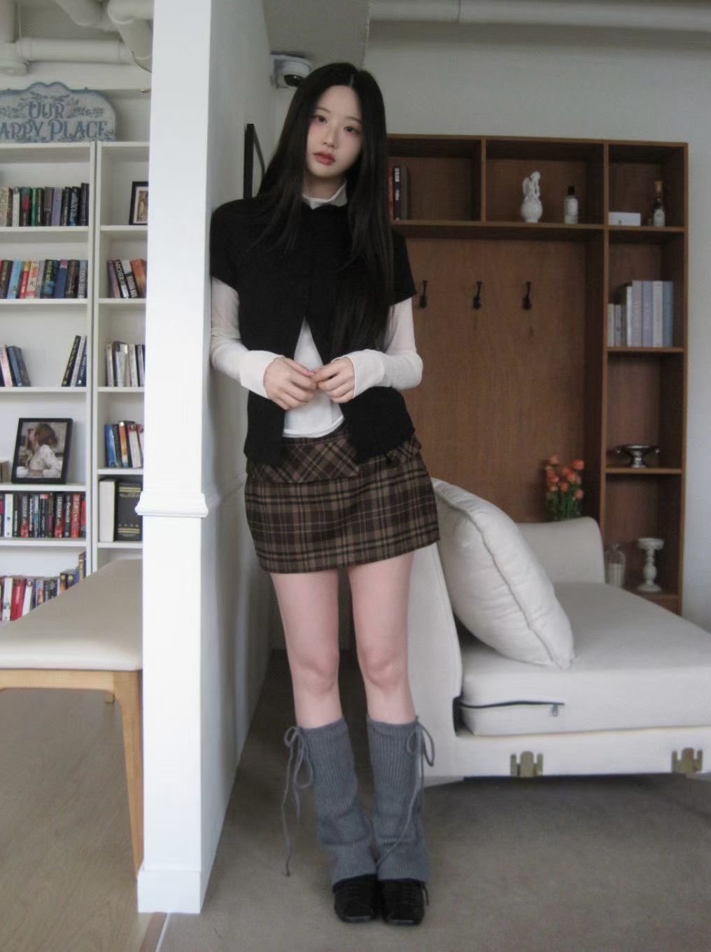 [Preorder 1st Drop Price] C1608 Academic Plaid Mini Skirt